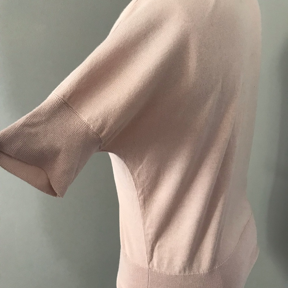 **3 for $20!!** LOFT Light Blush Pink Short Sleeve Cardigan Small - Picture 4 of 5